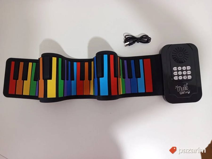 Šareni silikonski ROLL UP sintisajzer piano klavir 49 dirki 5