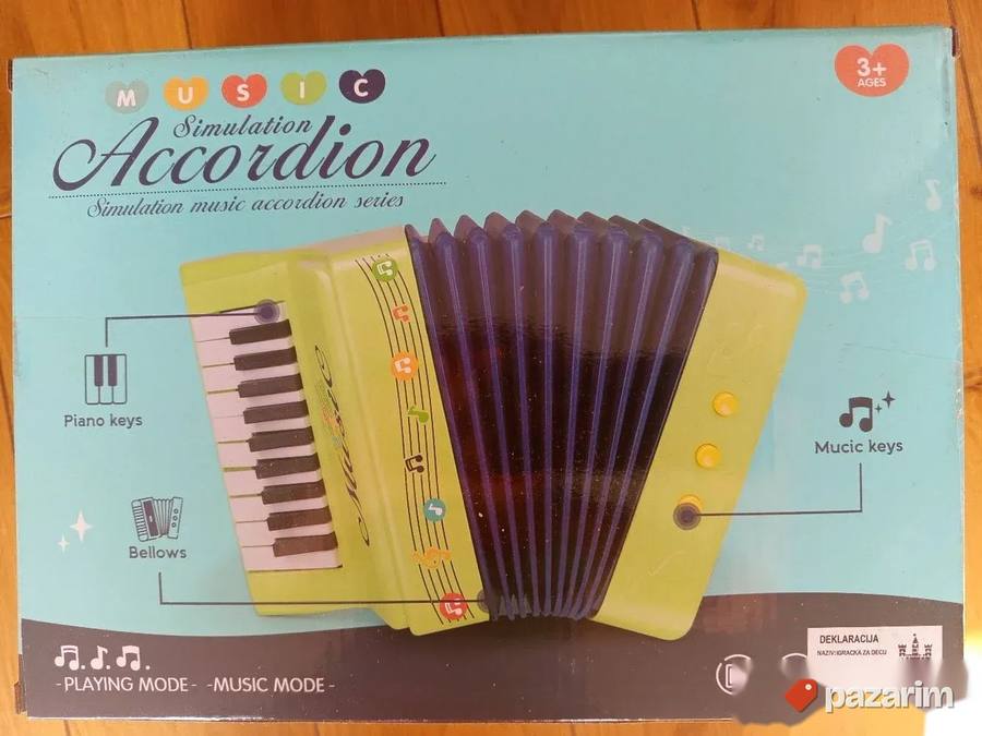 Harmonika na baterije za decu igračka 4