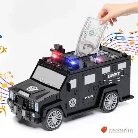 Kasica sef bankomat policijski dzip za stednju para za decu 7