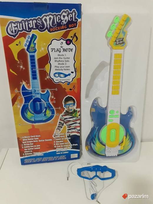 Gitara +NAOČARE sa mikrofonom za decu igracka