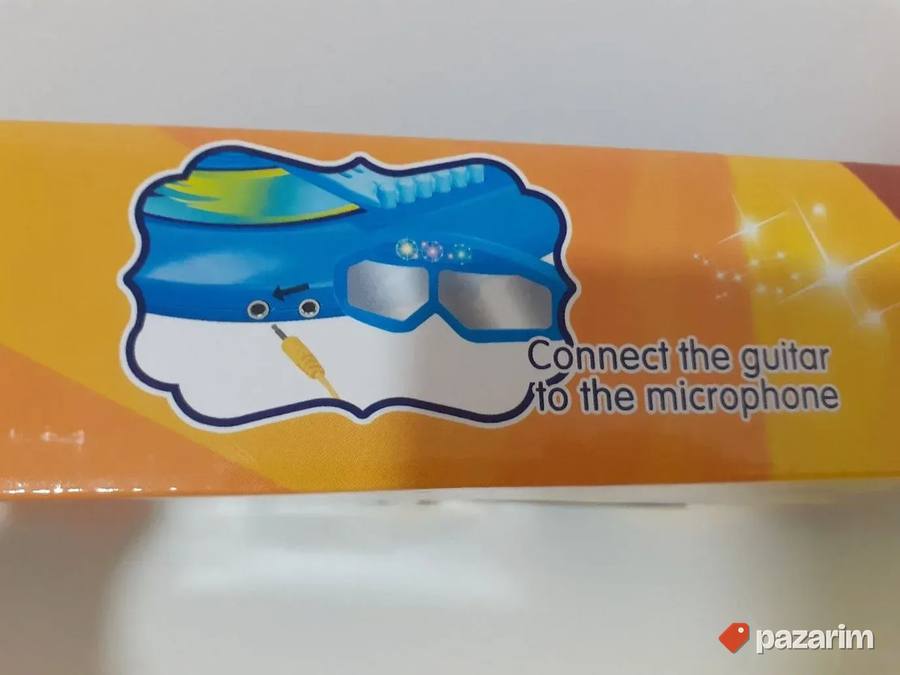 Gitara +NAOČARE sa mikrofonom za decu igracka 8