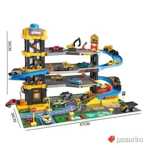 SUPER garaža 64 kom/4 nivoa/ lift/zvuk i svetlost igračka 3