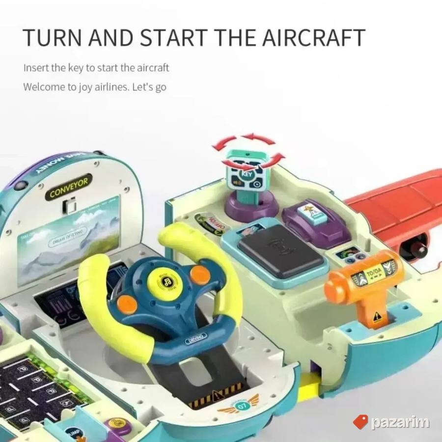 AVION 3u1 Volan simulator igračka za decu 4