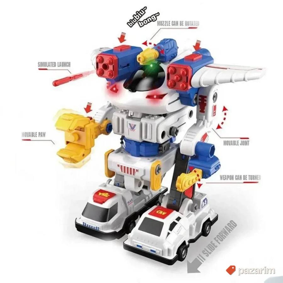 MEGA robot spoj magneti 5u1 za decu 3