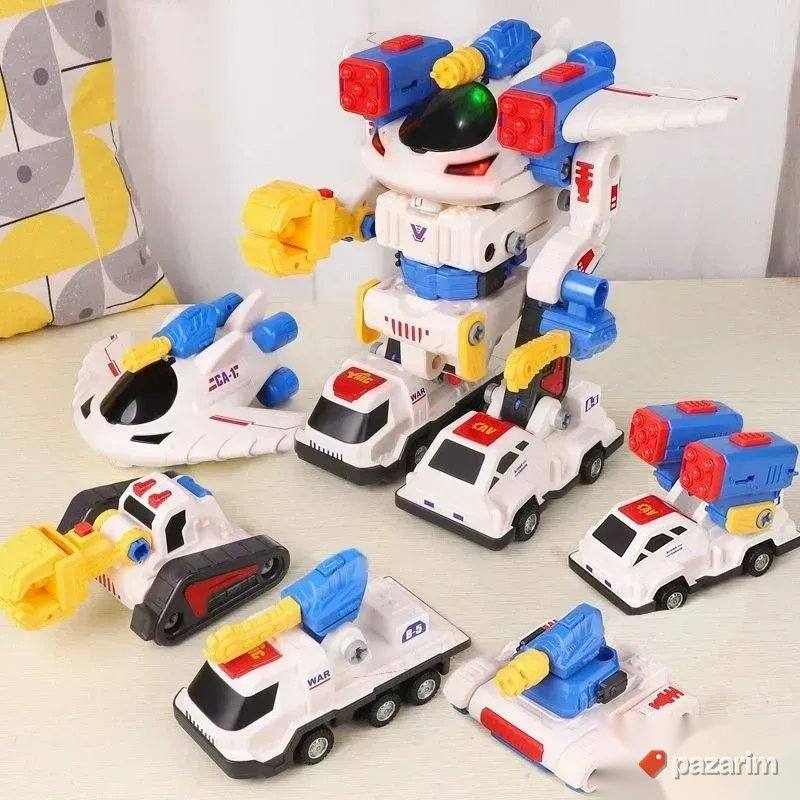 MEGA robot spoj magneti 5u1 za decu 4