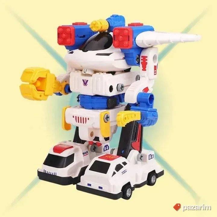 MEGA robot spoj magneti 5u1 za decu 6