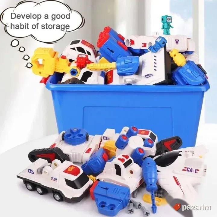 MEGA robot spoj magneti 5u1 za decu 8
