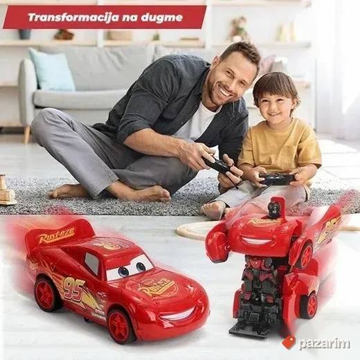 Auto CARS transformers MUNJA McQueen na daljinski igračka