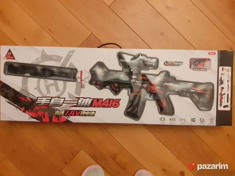 M416 Puska RAFALNA +Gratis 1000 gel vodene kuglice igracka 7