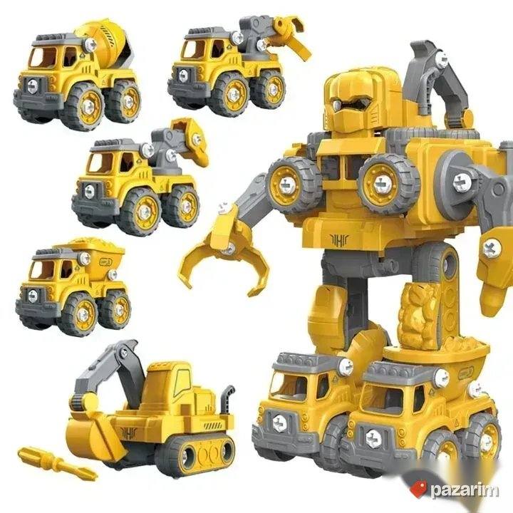 Veliki robot 5u1 na daljinski 136 delova igračka za decu 1