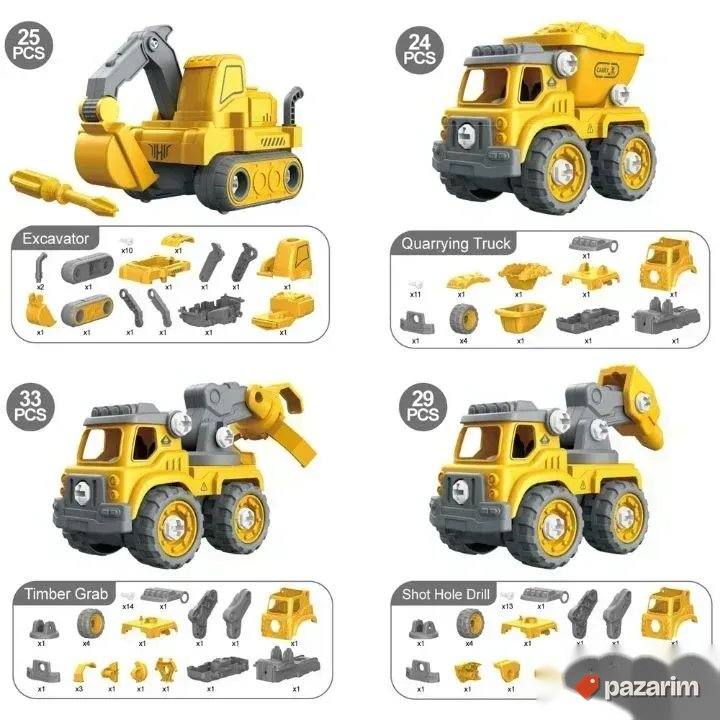 Veliki robot 5u1 na daljinski 136 delova igračka za decu 2