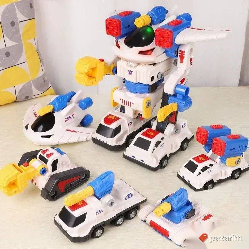 VELIKI robot spajanje magnetima 5u1 igracka za decu 1