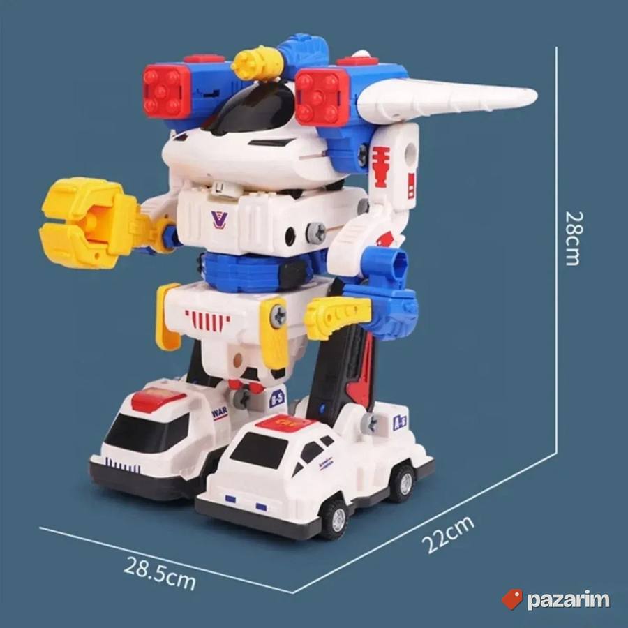 VELIKI robot spajanje magnetima 5u1 igracka za decu 2