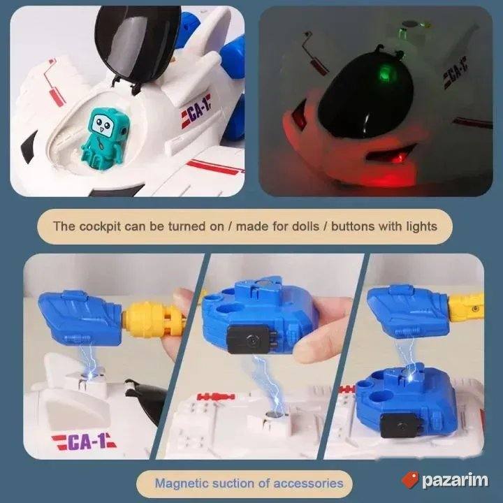 VELIKI robot spajanje magnetima 5u1 igracka za decu 4