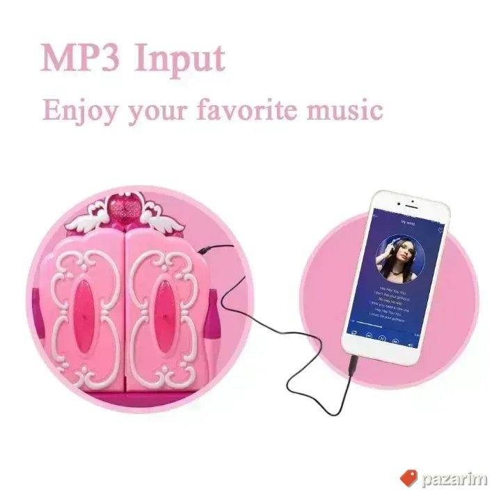 Novo GLAMUROZNO ogledalo+ stolica +MP3 input za devojcicu 5
