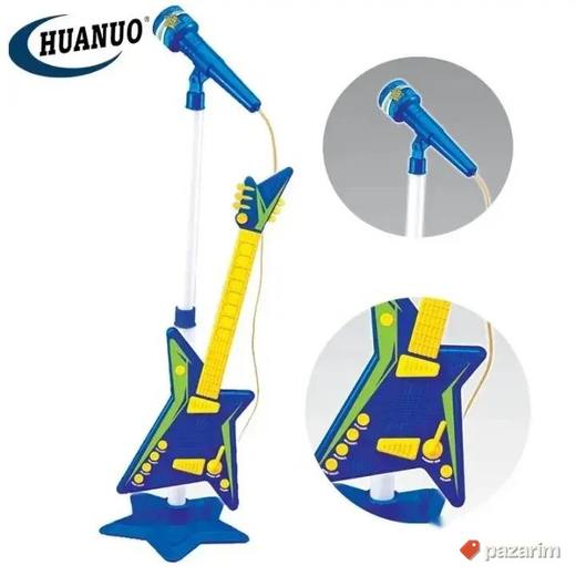 Gitara na žice + Stalak sa mikrofonom igracka za decu