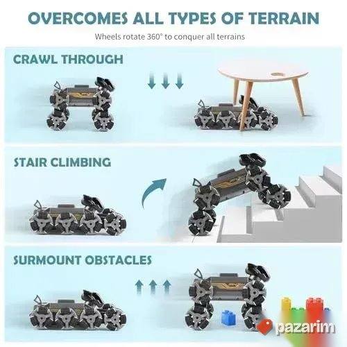 Robot PAS na 8 točkova Stunt na daljinski/ Gratis baterije 4