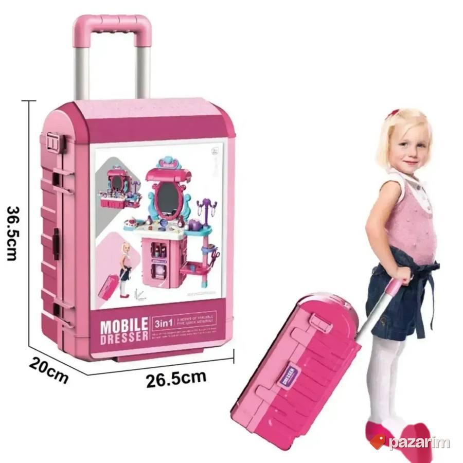 Kofer SALON za ulepsavanje 38 pcs sa ogledalom za devojcice 8