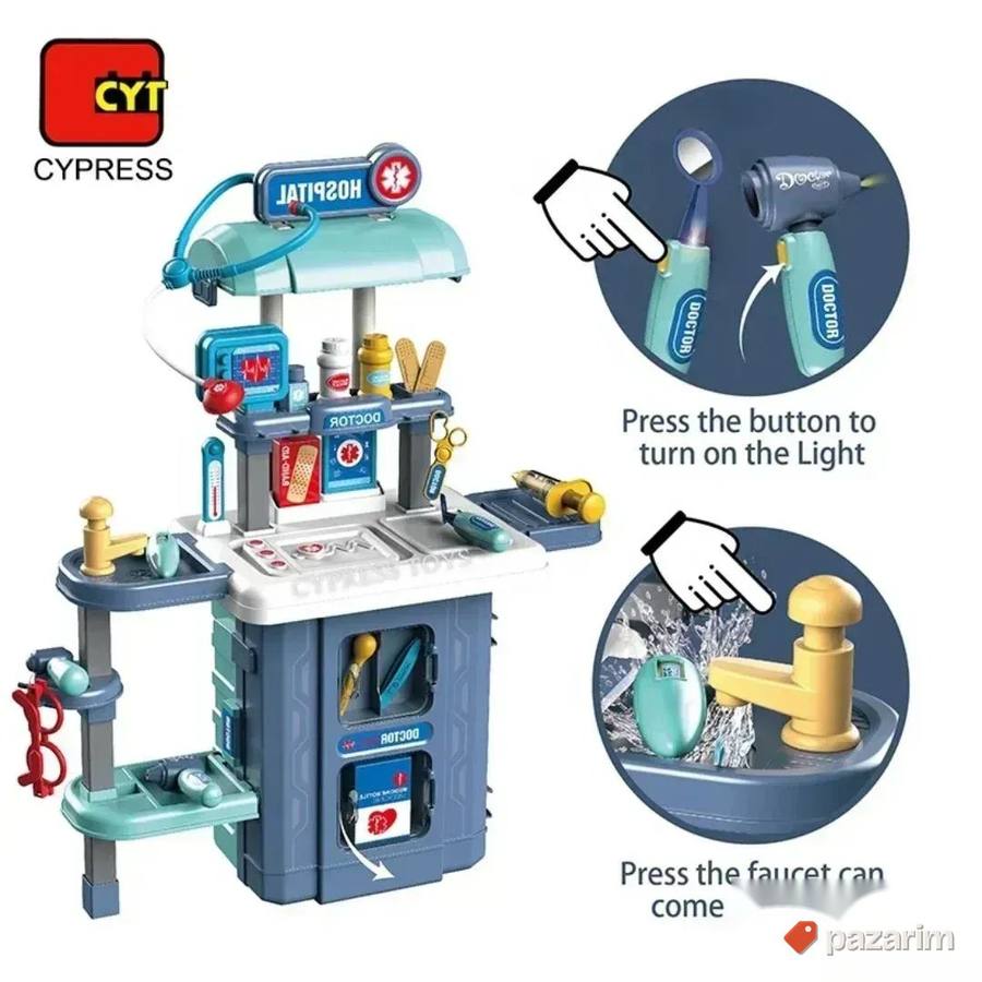 Kofer AMBULANTA doktor 38delova 3u1 igracka za decu 6