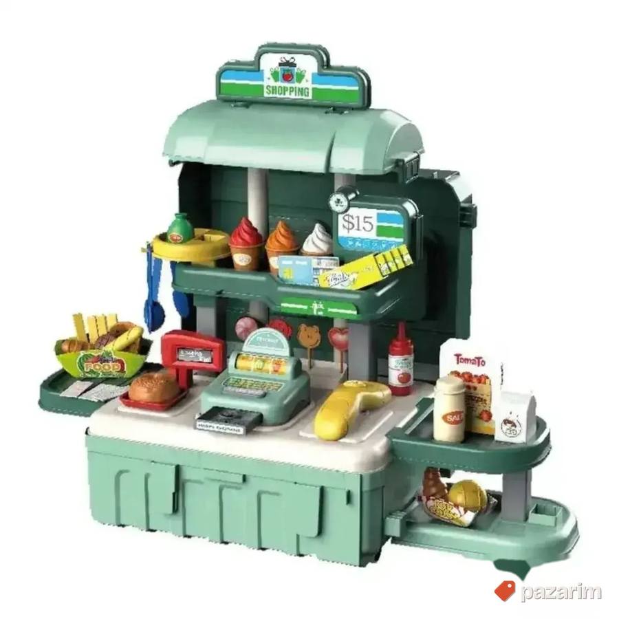 Kofer SUPERMARKET 3u1 sa 59 delova igracka za decu 4