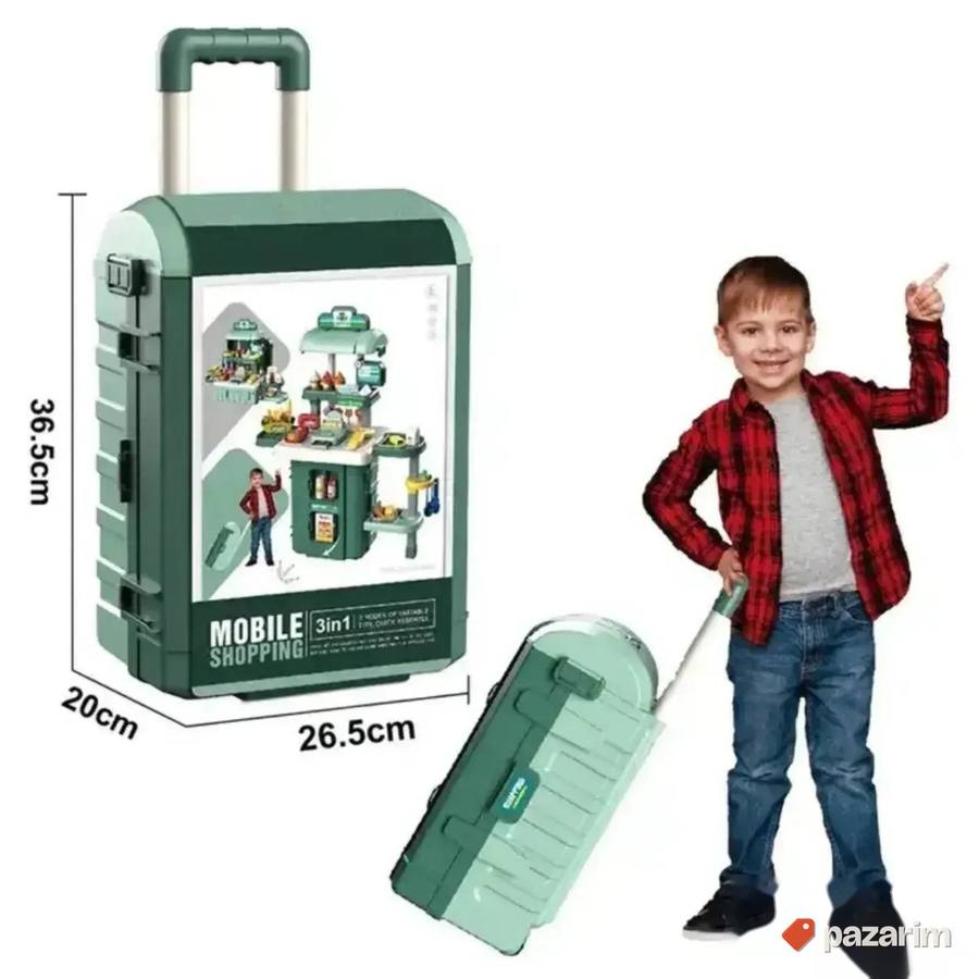 Kofer SUPERMARKET 3u1 sa 59 delova igracka za decu 5