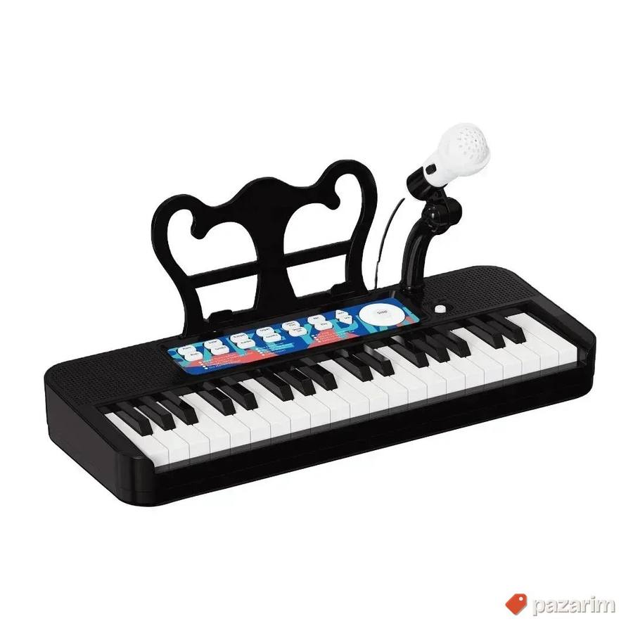 Klavir piano sa stolicom i mikrofonom za decu 6