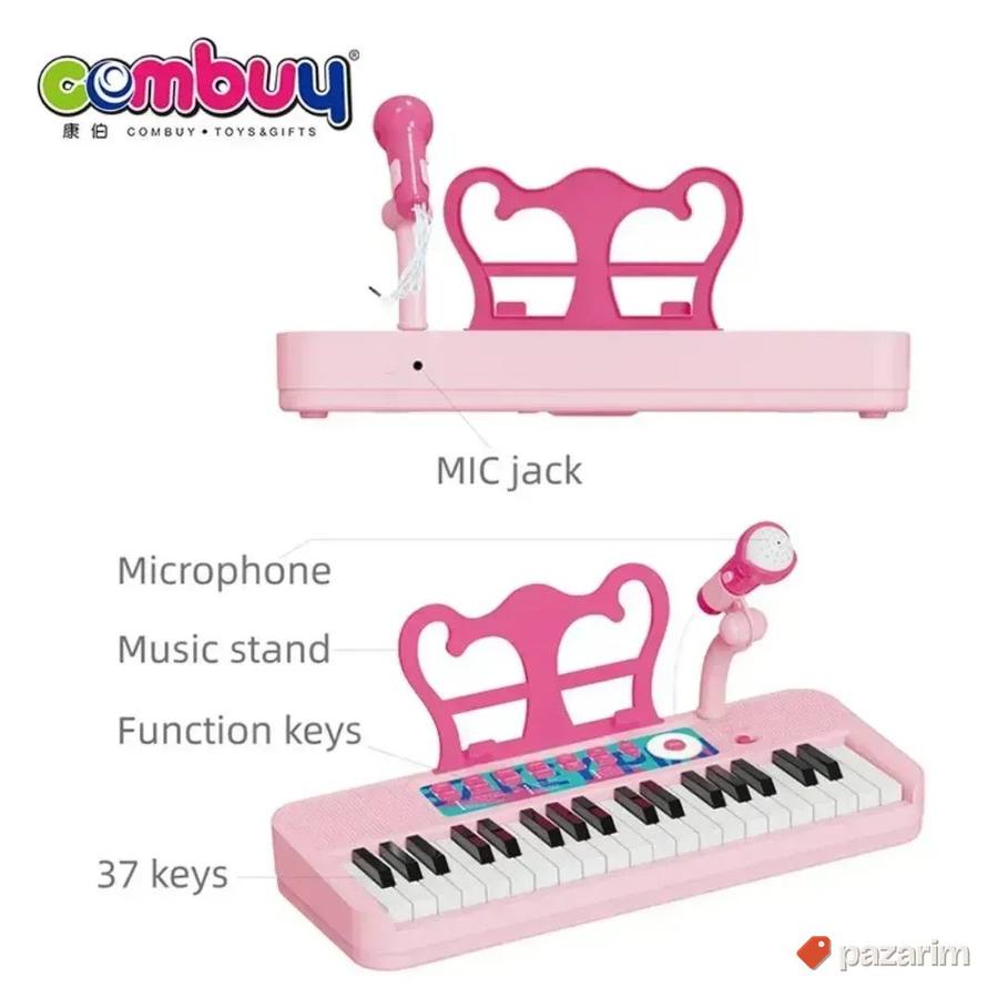 Klavir piano sa stolicom i mikrofonom za decu 8