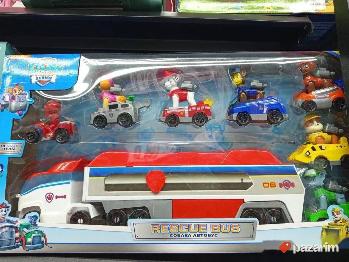 PATROLNE šape kamion kamper +7 figura u svojim vozilima 1