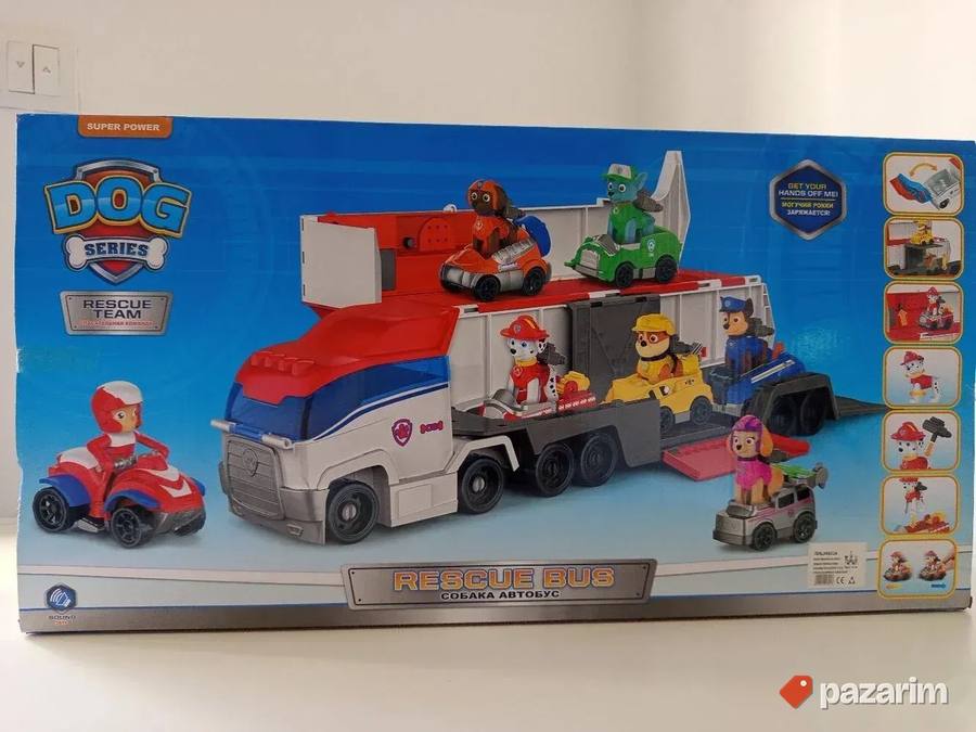 PATROLNE šape kamion kamper +7 figura u svojim vozilima 3