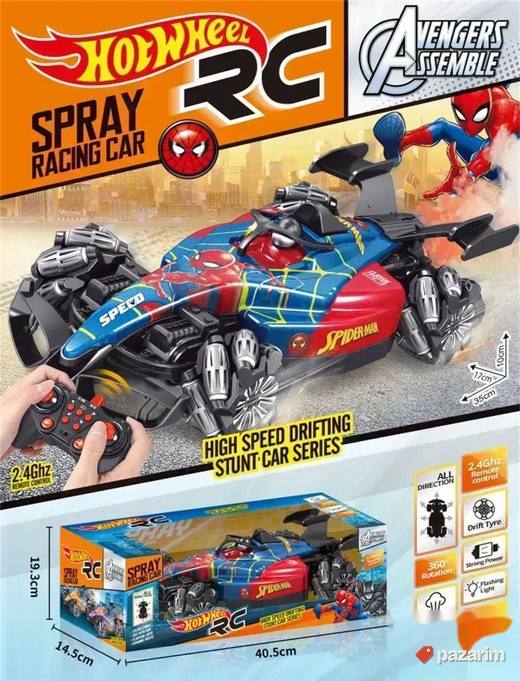 Veliki SPAJDERMAN auto pušta SPREJ+Daljinski/Gratis baterije