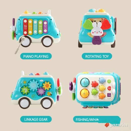 Atraktivni EDUKATIVNI autobus 6u1 animacija za bebe