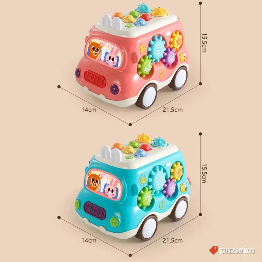 Atraktivni EDUKATIVNI autobus 6u1 animacija za bebe 4