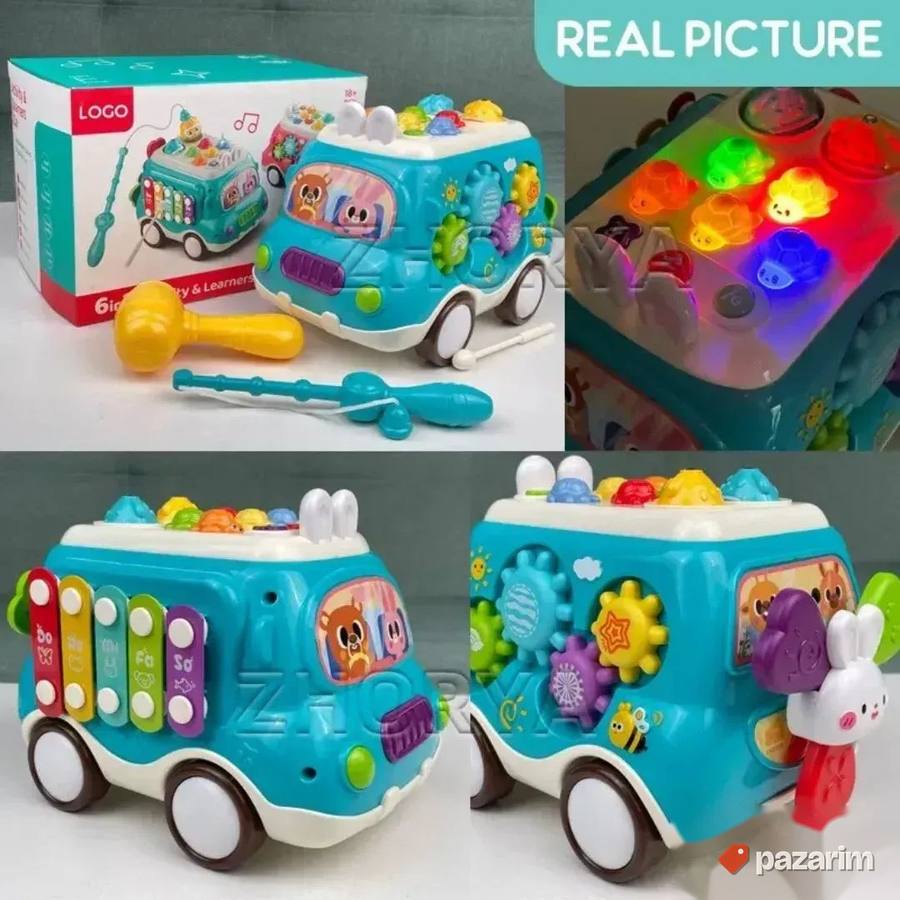 Atraktivni EDUKATIVNI autobus 6u1 animacija za bebe 7