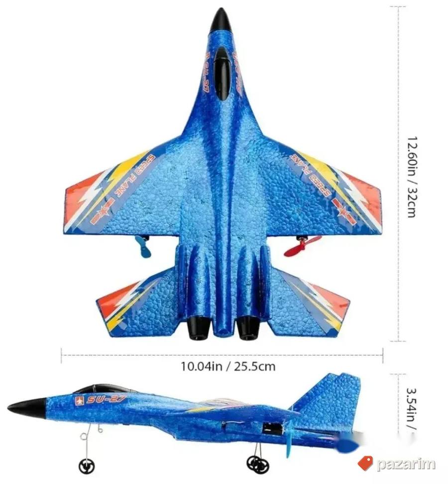 Avion na daljinski SU-27 igračka/ Gratis baterije 6