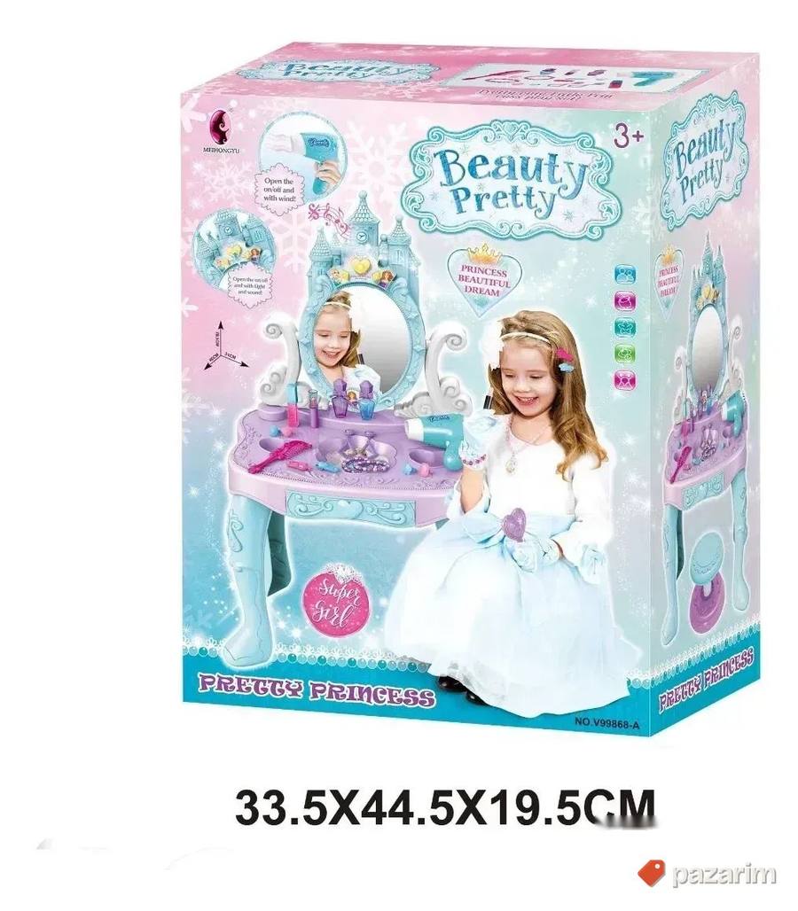 Toaletni sto sa ogledalom DVORAC + Stolica za devojčice 6
