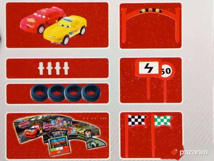 PRENOSIVA trkačka staza u boxu Cars +2 autića igračka 8