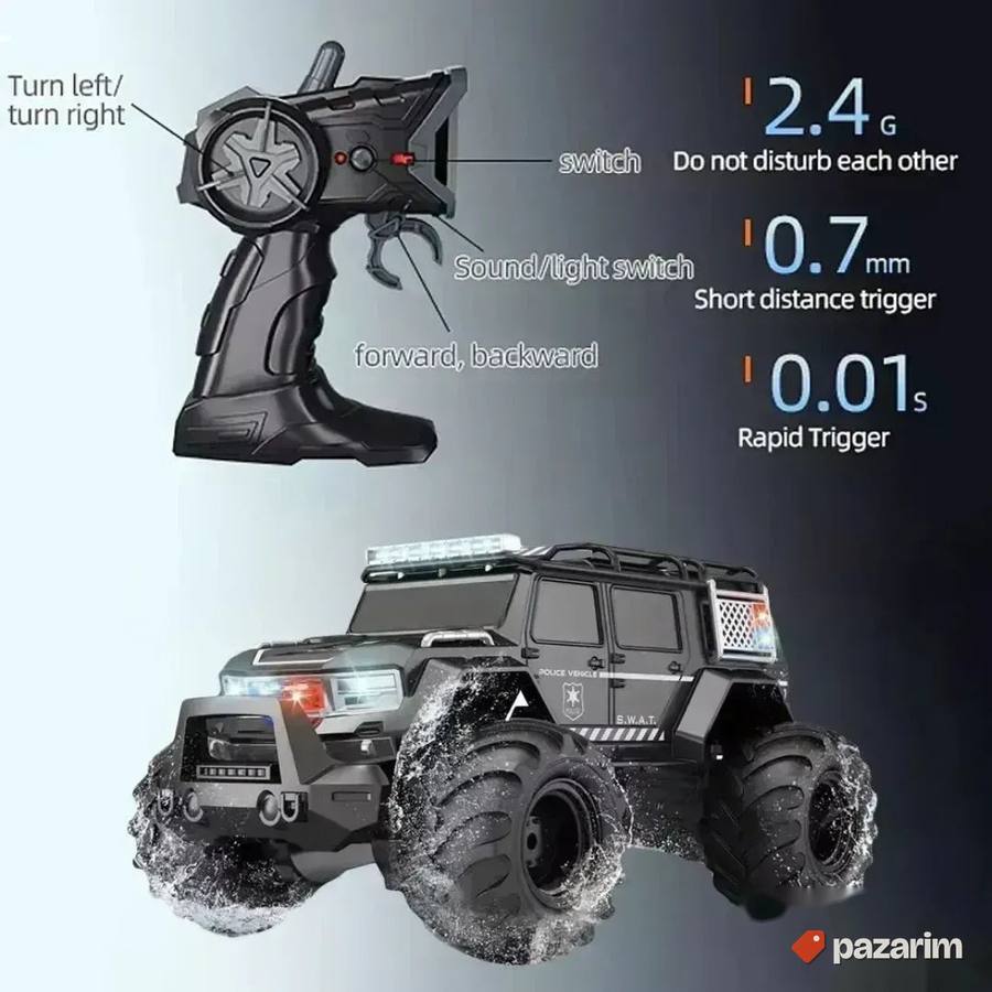 AMPHIBIOUS auto DŽIP za sve terene vodootporan na daljinski 3