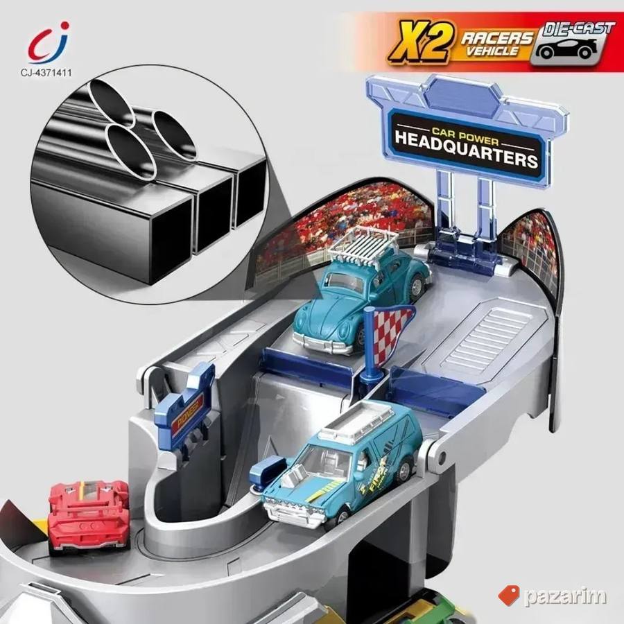 Kaciga transformers vatrogasna stanica 2u1+ 4 auta igračka 6