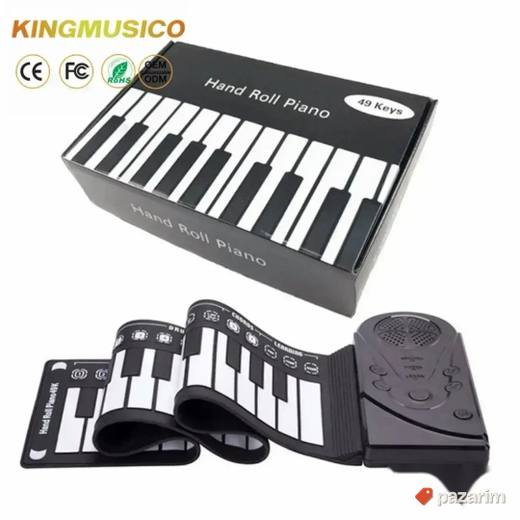 SILIKONSKI piano ROLL UP sintisajzer 49 dirki Gratis baterij