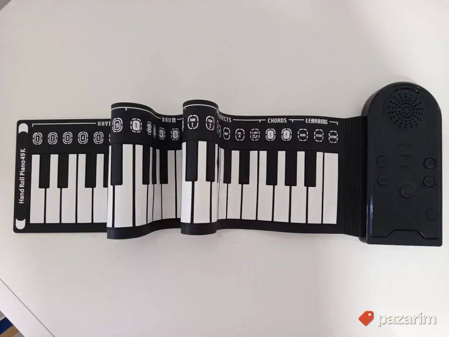 SILIKONSKI piano ROLL UP sintisajzer 49 dirki Gratis baterij 6