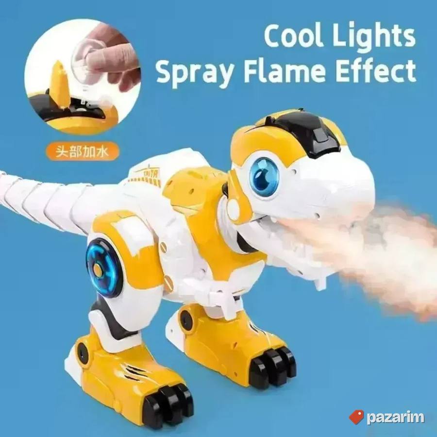 Robot SPREJ DINOsaurus igra /pomera glavu i rep+Daljinski 5