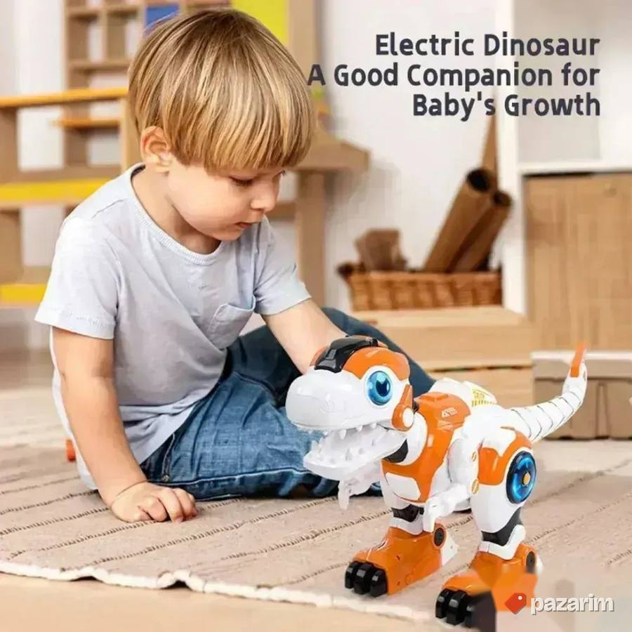 Robot SPREJ DINOsaurus igra /pomera glavu i rep+Daljinski 8