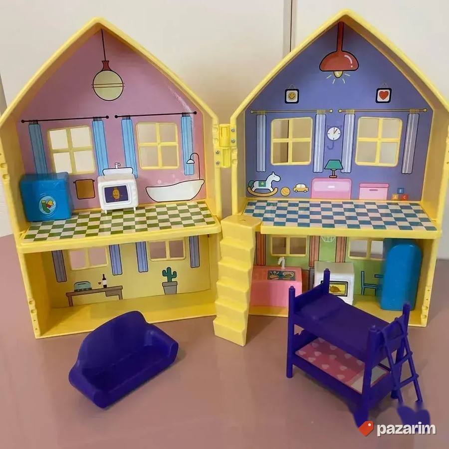 PEPA prase sa porodicom/ Kućica i nameštaj+ 6 figura 8