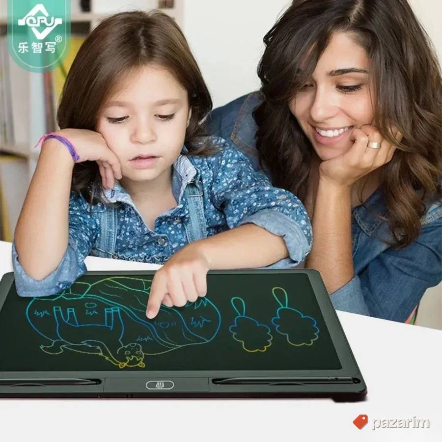 Velika tabla tablet 16 inča+ 2 olovke piši briši za decu 4