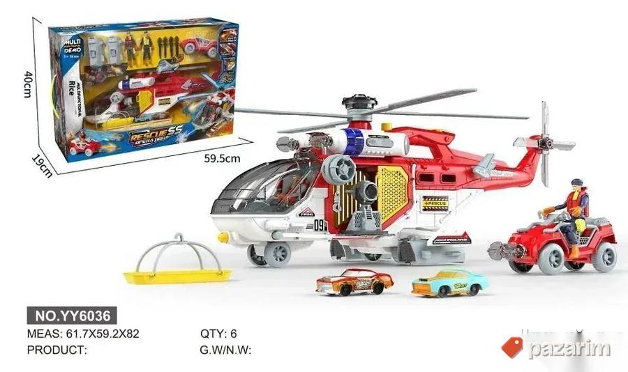 Spasilački višenamenski HELIKOPTER igračka 6