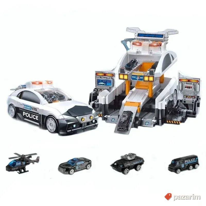 TRANSFORMERS Auto 2u1 se pretvara u garažu+ 6 autića igračka 1