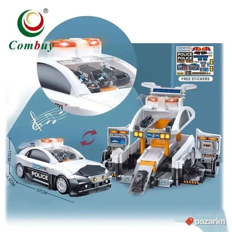 TRANSFORMERS Auto 2u1 se pretvara u garažu+ 6 autića igračka 3