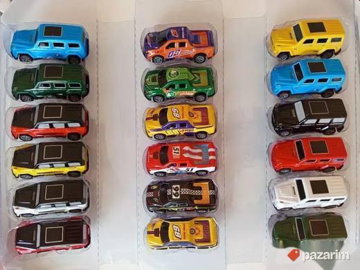 Set 18 PULL BACK metal raznovrsnih autića igračka