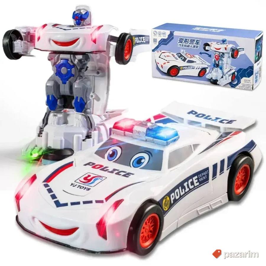 POLICIJA auto transformers robot 2u1 igračka 4