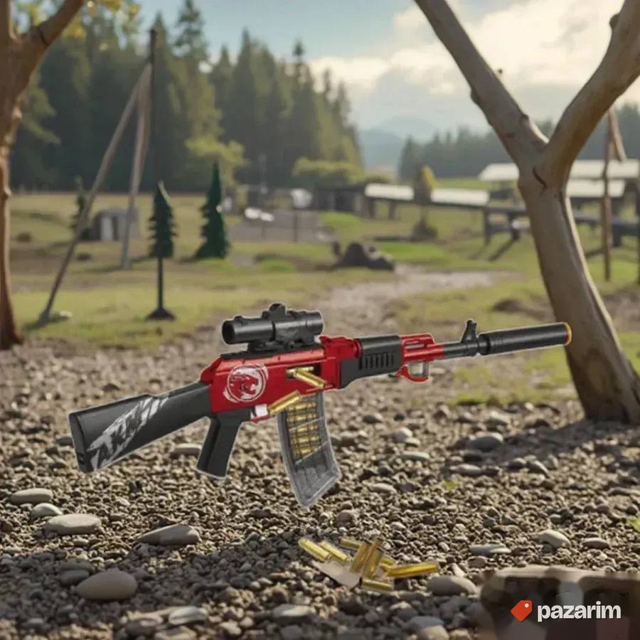 Velika puška AK-47 na mekane EVA metkiće igračka 7